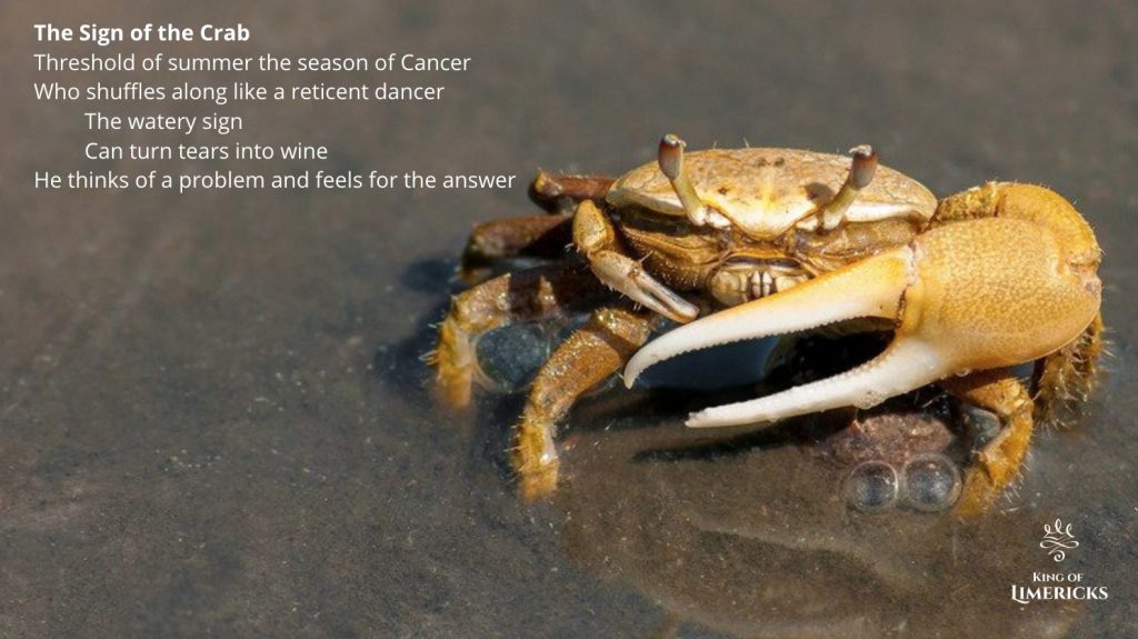 Limericks about Astrology the Crab