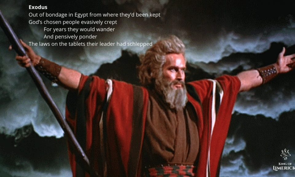 Limericks about Moses and Exodus