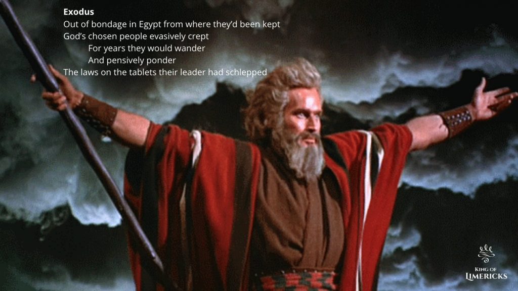 Limericks about Moses and Exodus