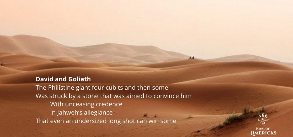 Limericks about the Old Testament David Goliath