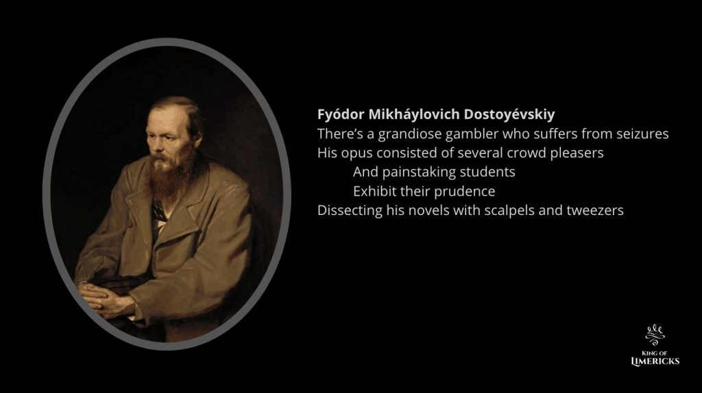 Limericks about Dostoyevsky