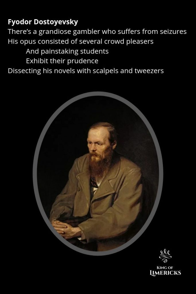 Dostoyevsky Limerick pin