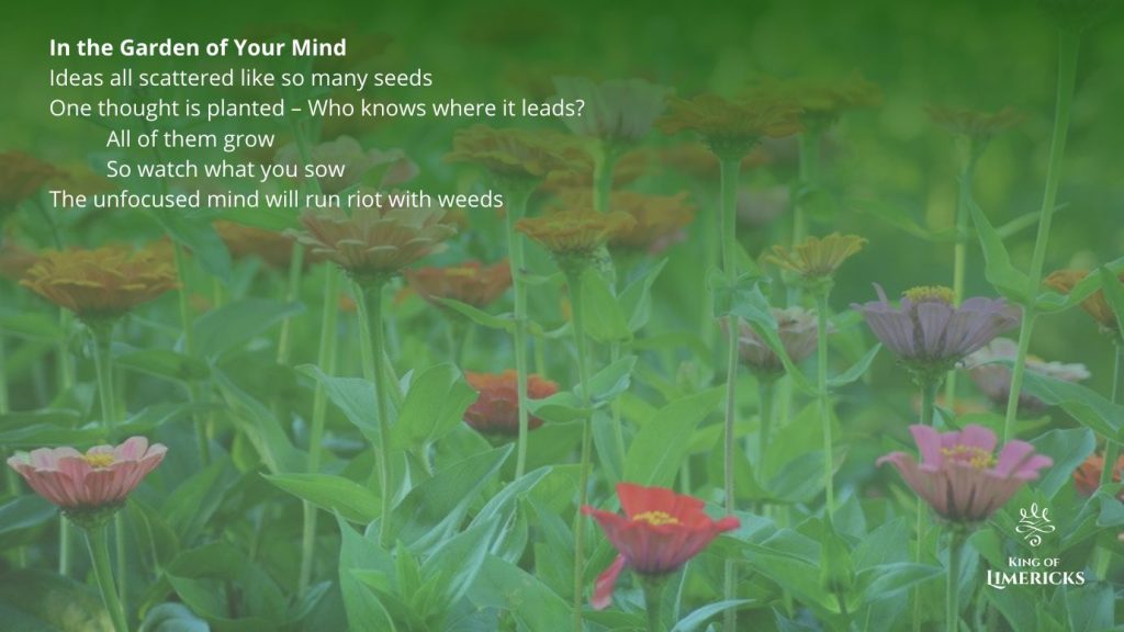 Limericks about gardening in your mind