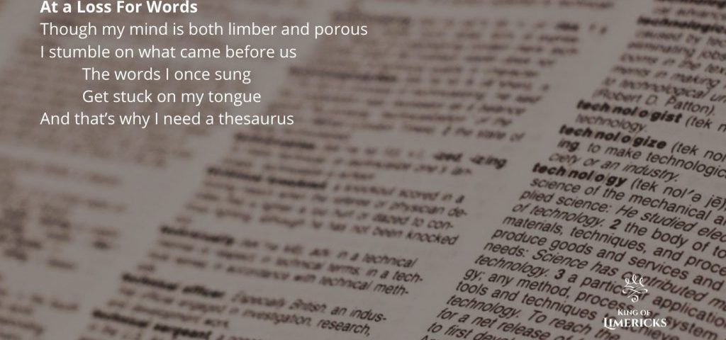 Limericks about reference books thesaurus