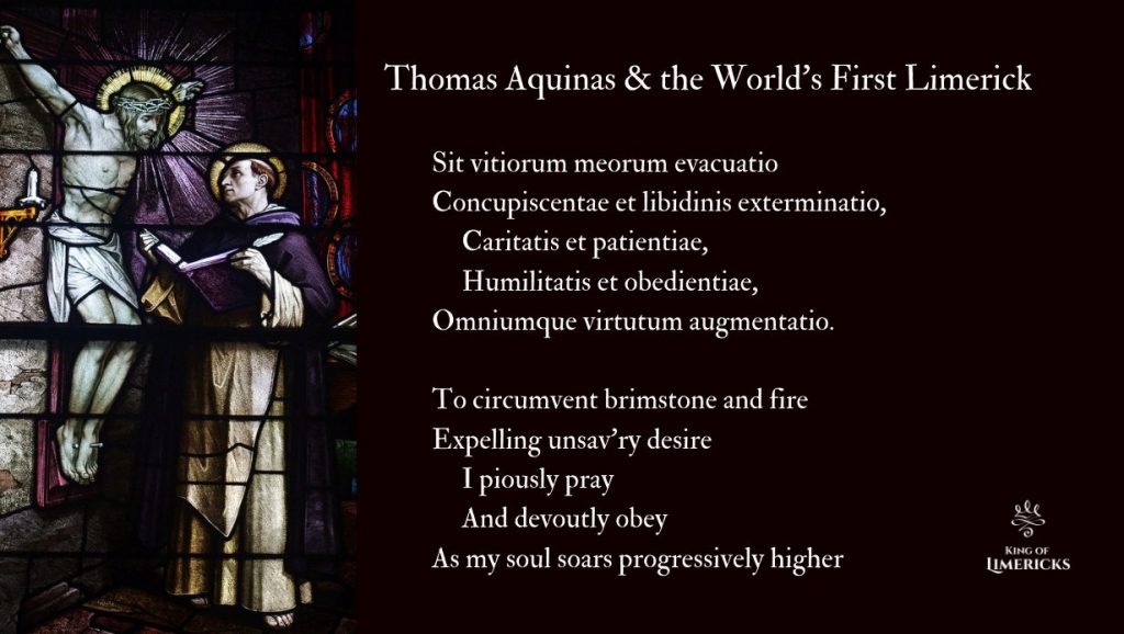 Aquinas and the very first Limerick