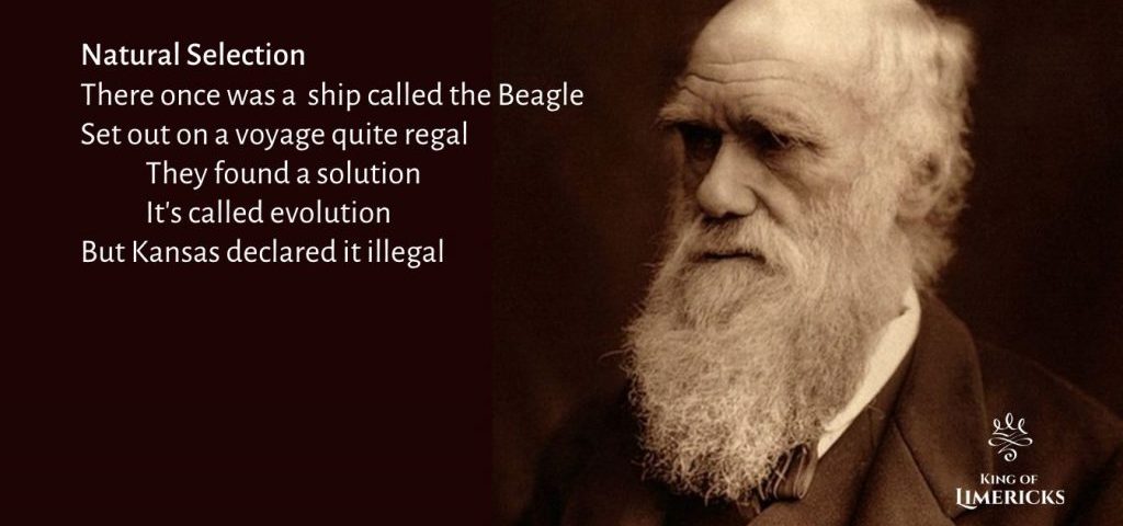 Limerick about Darwin evolution